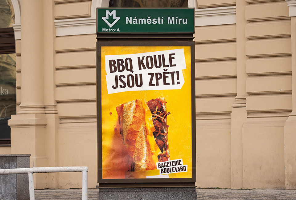 Wir bieten langfristig kreativen Service für die Markenkommunikation von Bageterie Boulevard an.