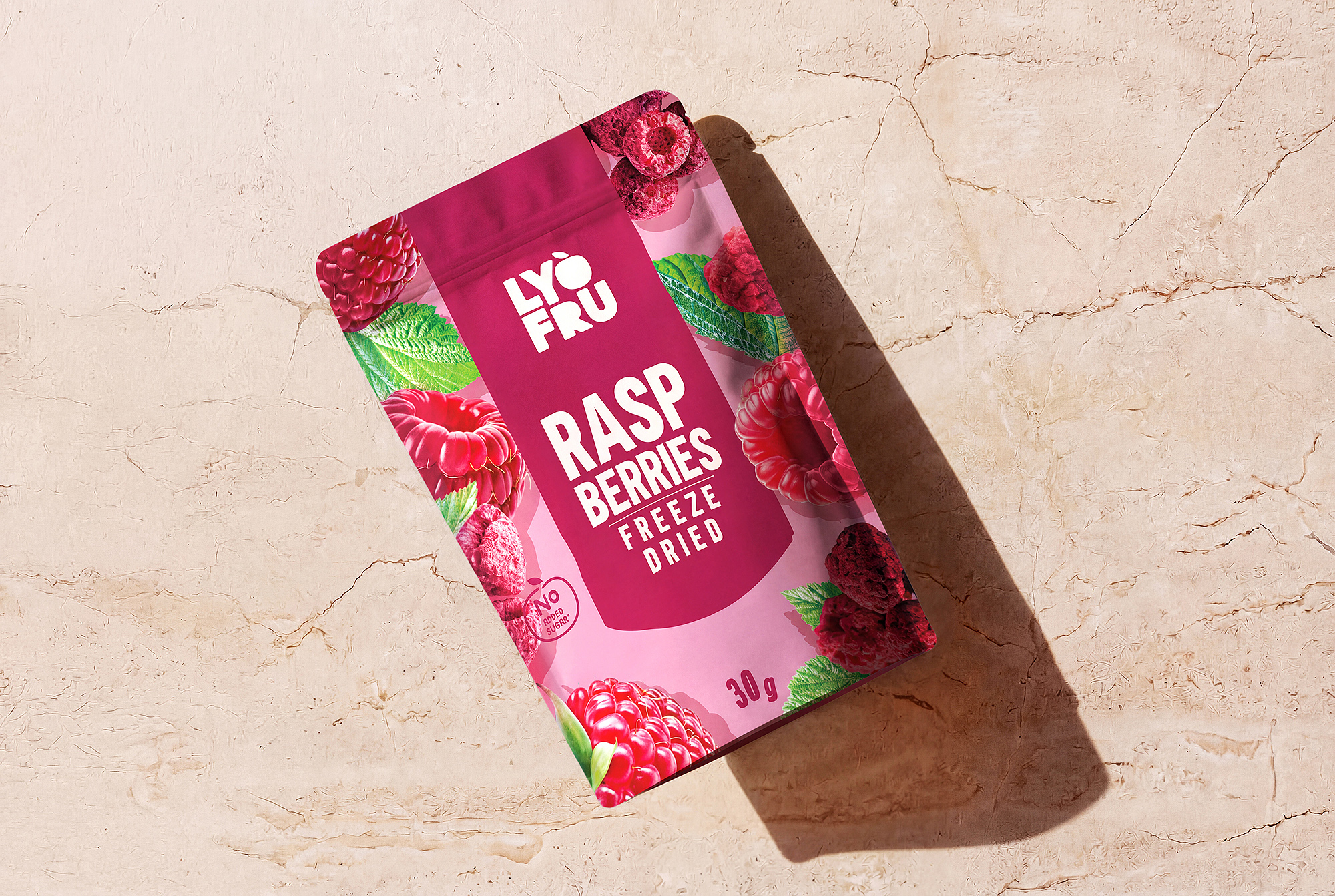 LyoFru Doypack Design for Lyophilized Fruit Snacks