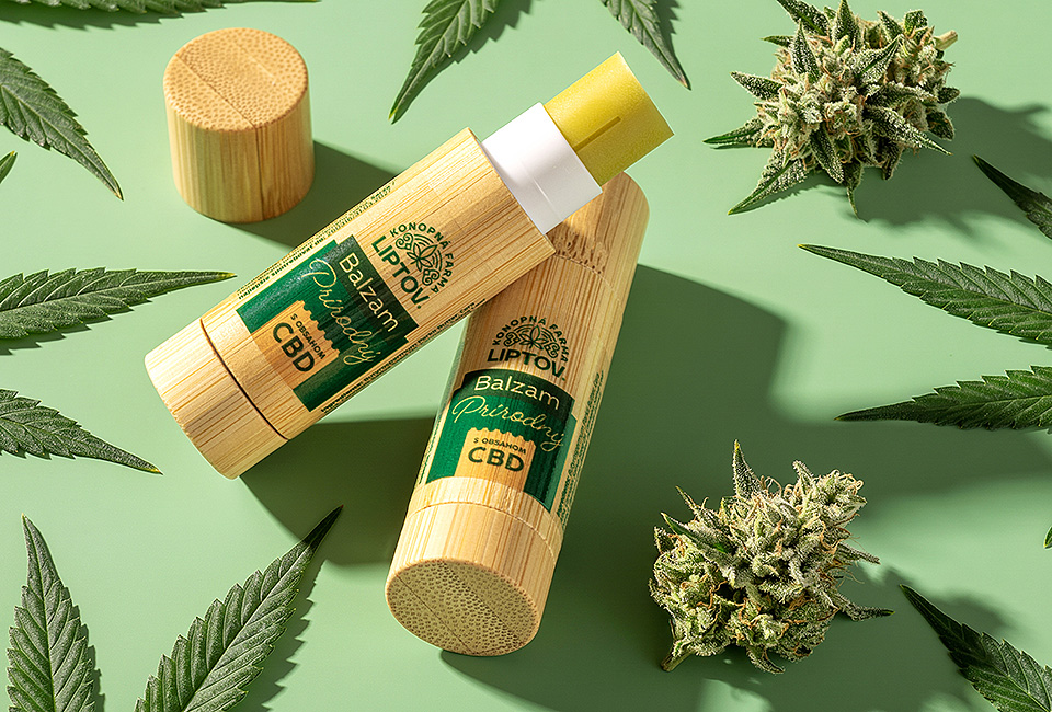 Verpackungsdesign für CBD-Balsam für Konopná Farma Liptov