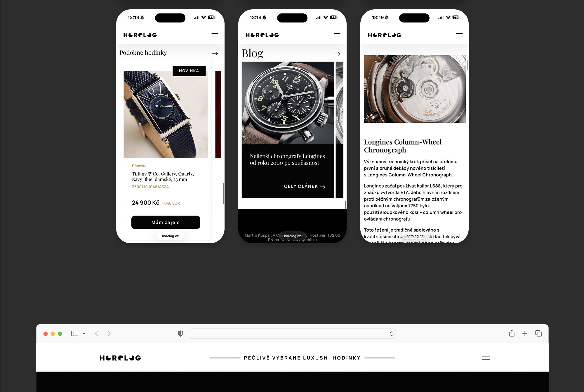 HOROLOG Webdesign