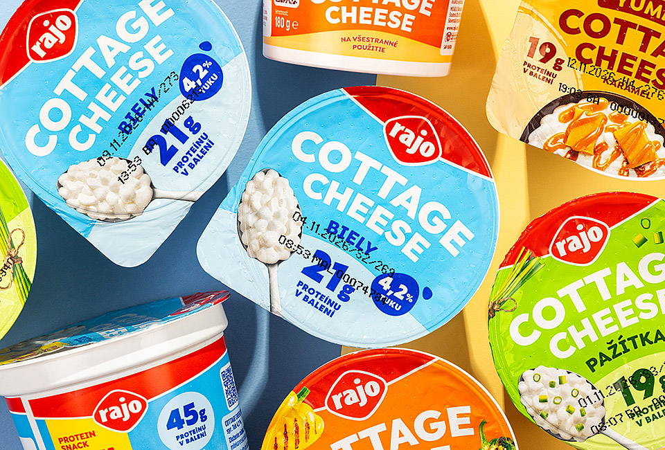 Rajo Cottage Cheese: 12 let spolupráce, důvěry a packaging designu